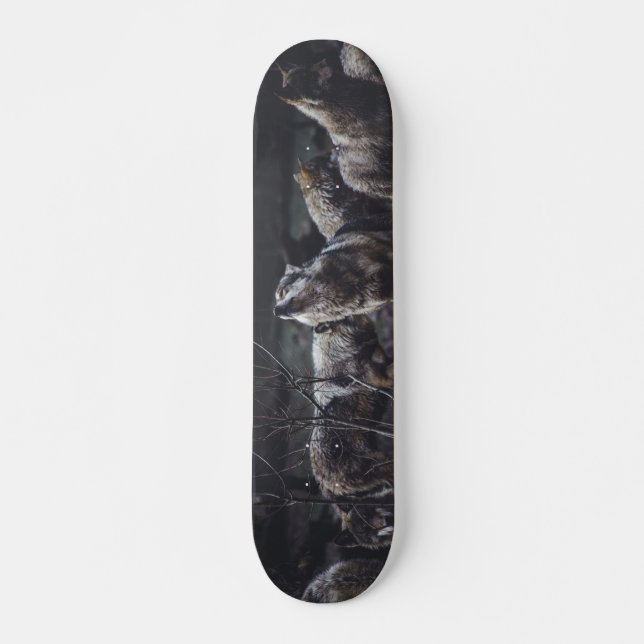 Wolf Wolf Wolf Skateboard (Front)