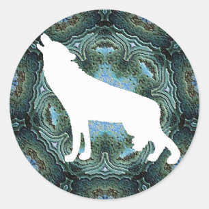 Wolf Wolves Classic Round Sticker