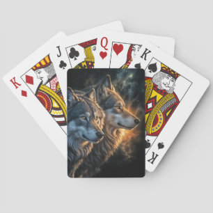 Wolf Wolves Mystical Magical  Playing Cards