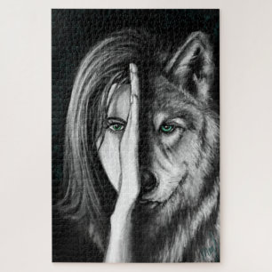 Wolf Woman - Émotion Acrylique Puzzle