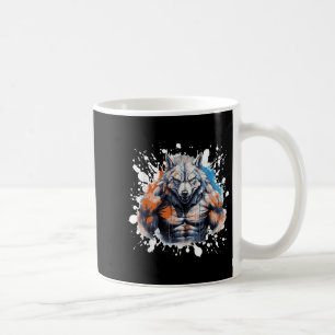 Wolf Workout Gym Fighter Bodybuilder Coffee Mug