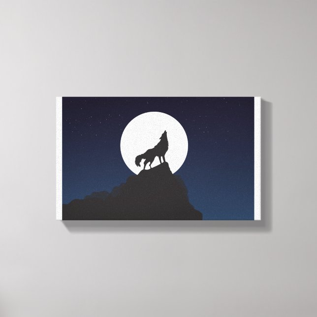 Wolf | Zazzle_Growshop. Canvas Print (Front)