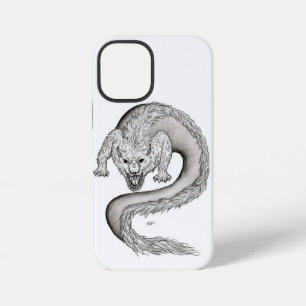 Wolfdragon black and white design iPhone 12 mini case
