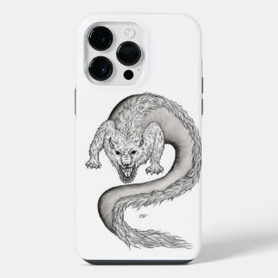 Wolfdragon black and white design iPhone 14 pro max case