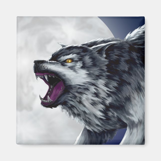 Wolfe's Wolf Magnet (Front)