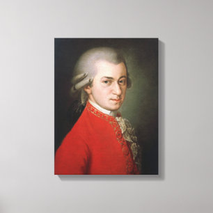 Wolfgang Amadeus Mozart 1819 - Barbara Krafft Canvas Print
