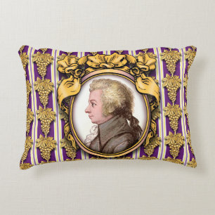 Wolfgang Amadeus Mozart Accent Pillow
