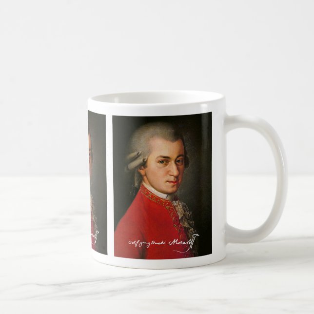 Wolfgang amadeus mozart coffee mug (Right)