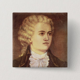 Wolfgang Amadeus Mozart during his stay 2 Inch Square Button