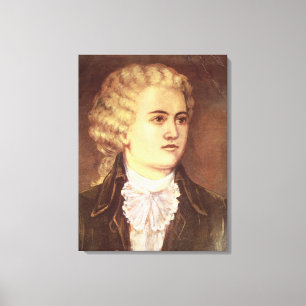 Wolfgang Amadeus Mozart during his stay Canvas Print