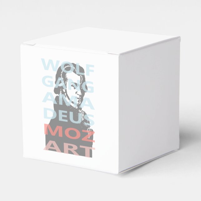 Wolfgang Amadeus Mozart Favor Box (Front Side)