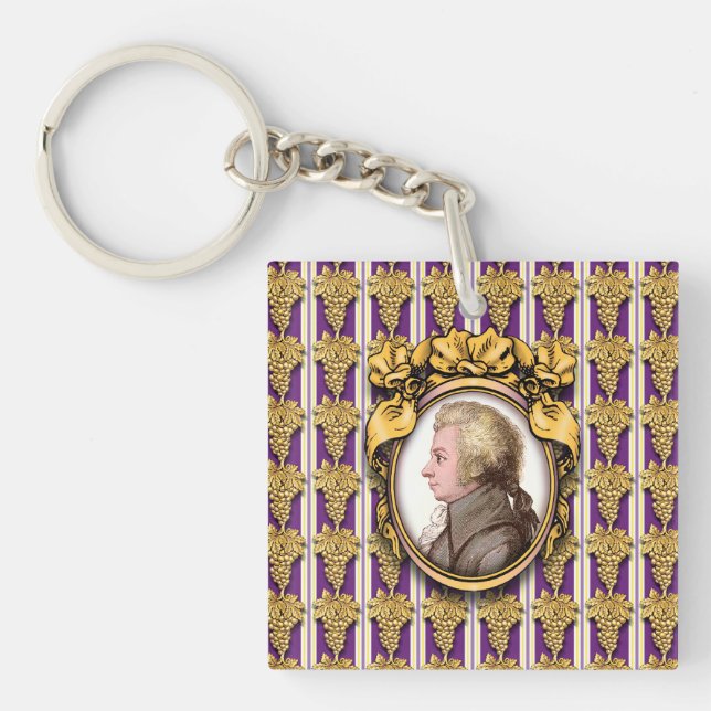 Wolfgang Amadeus Mozart Keychain (Front)