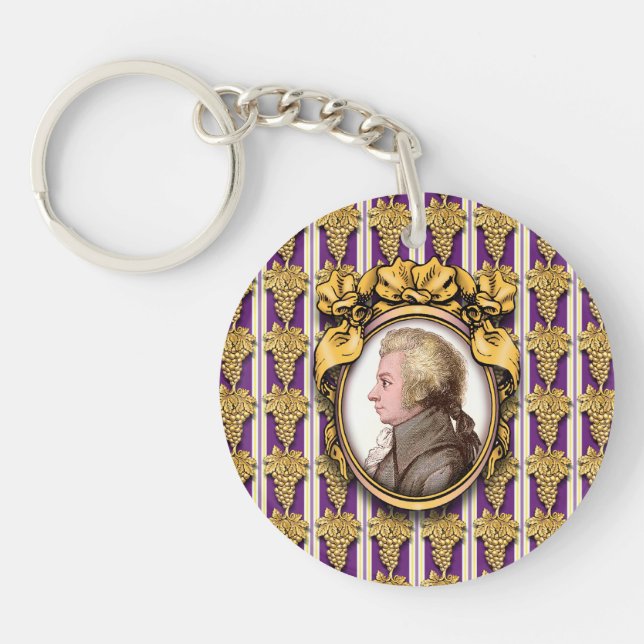 Wolfgang Amadeus Mozart Keychain (Front)