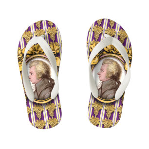 Wolfgang Amadeus Mozart Kid's Flip Flops