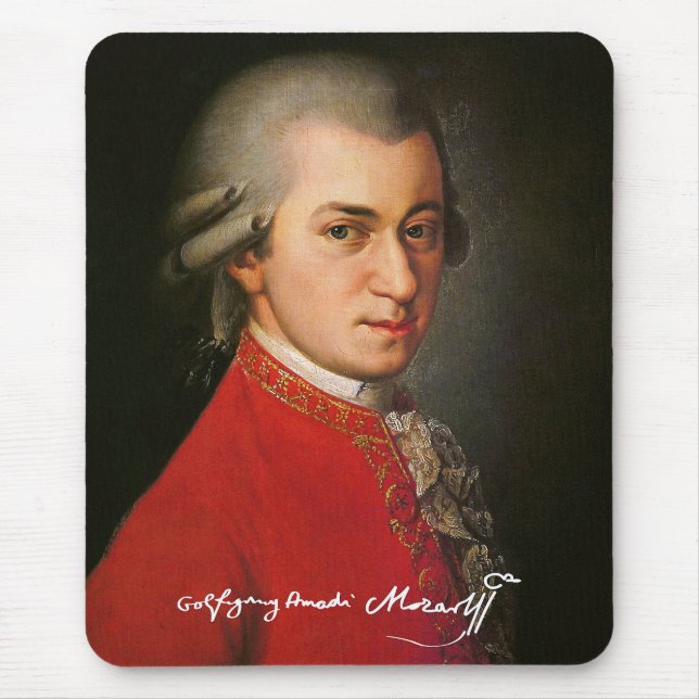 Wolfgang amadeus mozart mouse pad (Front)