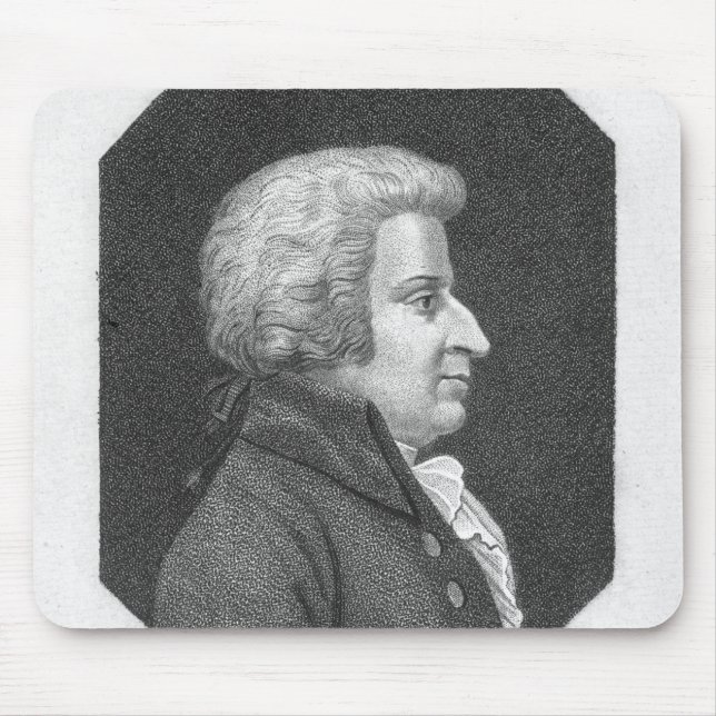 Wolfgang Amadeus Mozart Mouse Pad (Front)