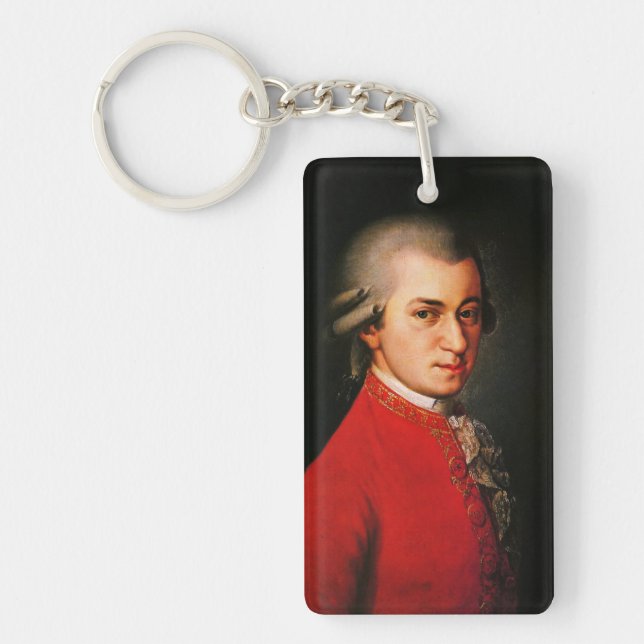 Wolfgang Amadeus Mozart portrait Keychain (Front)