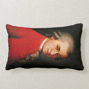 Wolfgang Amadeus Mozart portrait Lumbar Pillow