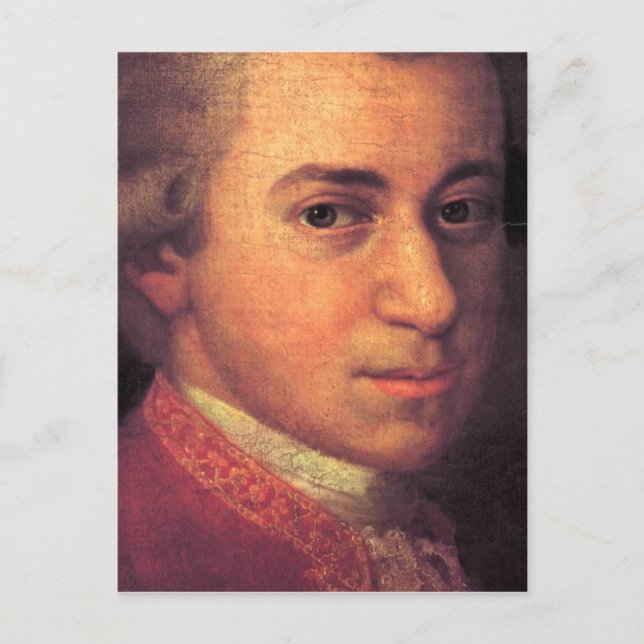 Wolfgang Amadeus Mozart Postcard (Front)