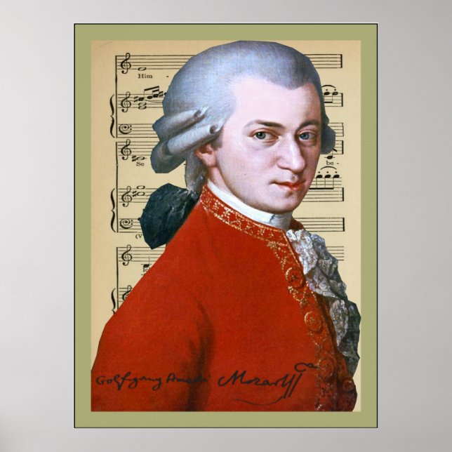 Wolfgang Amadeus Mozart Poster (Front)