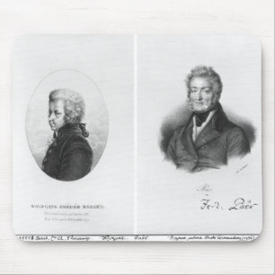Wolfgang Amedeus Mozart and Ferdinando Paer Mouse Pad