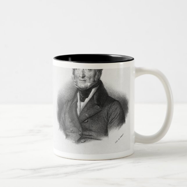 Wolfgang Amedeus Mozart  and Ferdinando Paer Two-Tone Coffee Mug (Right)