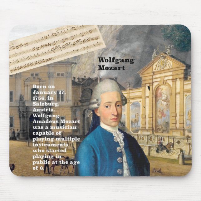 Wolfgang Mozart Mousepad (Front)