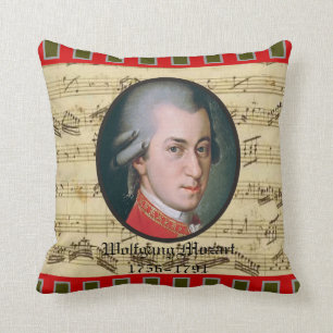 Wolfgang Mozart Music Pillow