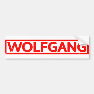 Wolfgang Stamp Bumper Sticker
