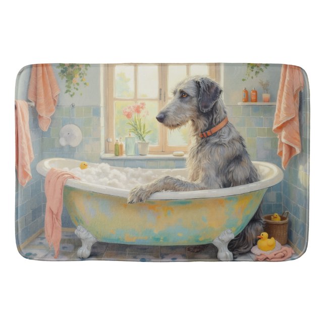 Wolfhound Bath Decor Mat (Front)