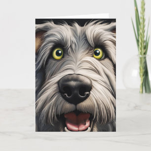 Wolfhound Getting Older Birthday Humour Card