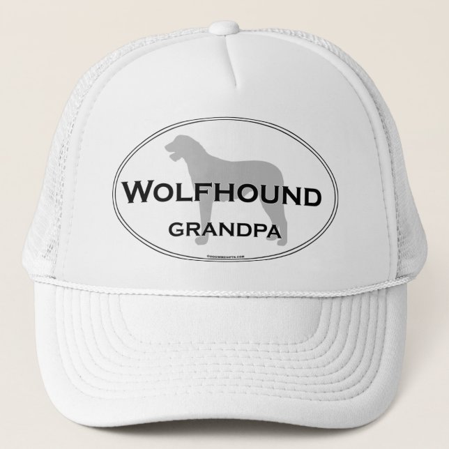 Wolfhound Grandpa Trucker Hat (Front)