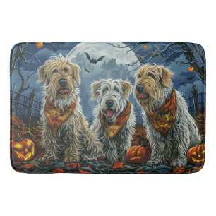Wolfhound Halloween Spooky Bath Mat