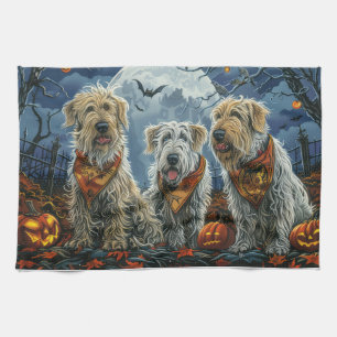 Wolfhound Halloween Spooky Kitchen Towel