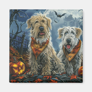 Wolfhound Halloween Spooky Magnet