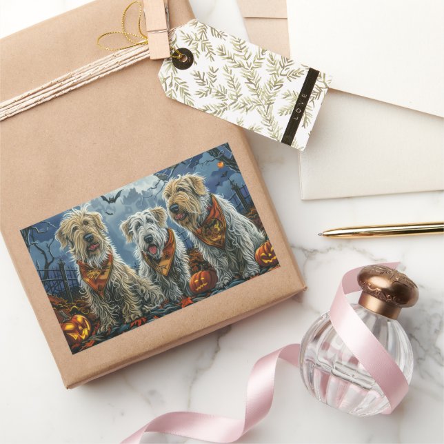 Wolfhound Halloween Spooky Sticker (Gifting)
