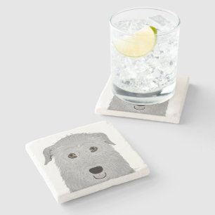 Wolfhound Stone Coaster
