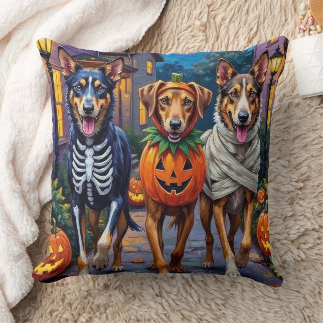  Wolfhound Trick-or-Treating Halloween Costumes Throw Pillow (Blanket)