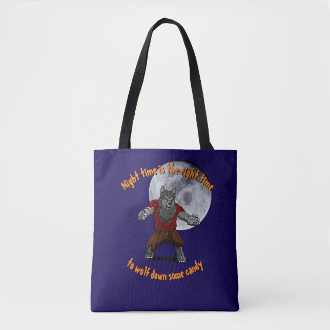 Wolfing down candy Tote Bag (Front)