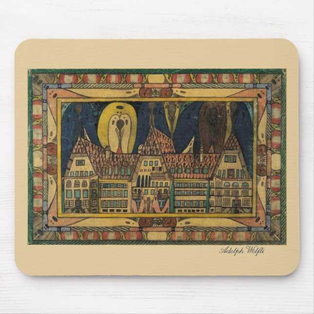 Wölfli "Waldau" Fine Art Mouse Pad (Front)