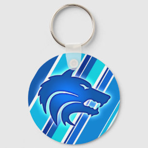 Wolfpack 2.25" Button Keychain