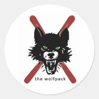 Wolfpack ski / helmet stickers