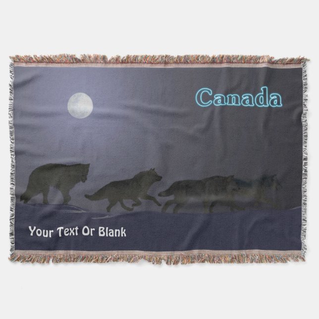 Wolfpack Throw Blanket (Front)