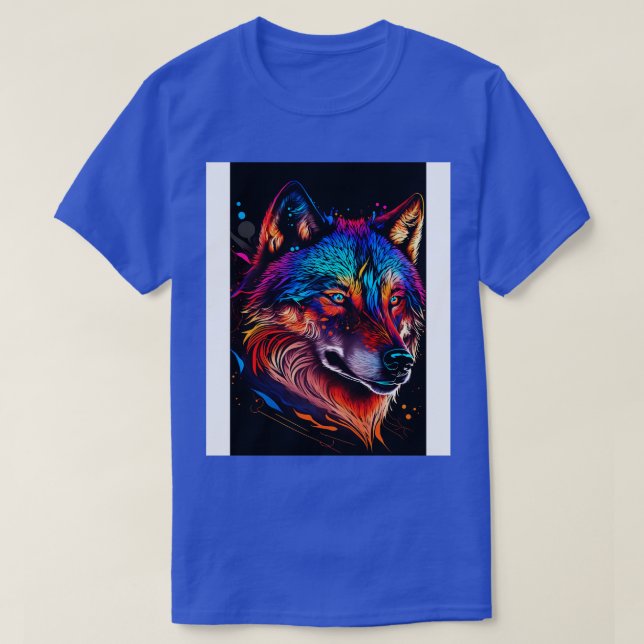 Wolfs Head Portrait 4 T-Shirt (Design Front)