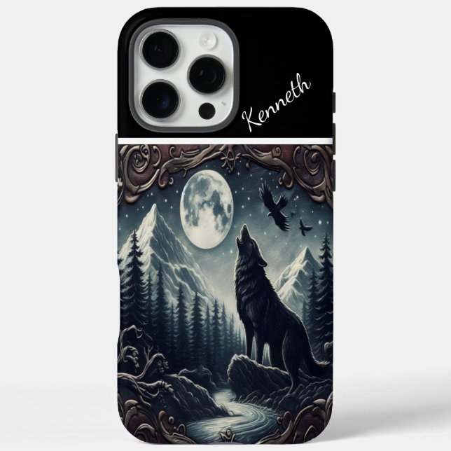 Wolf's Moonlight Serenade Case-Mate iPhone Case (Back)