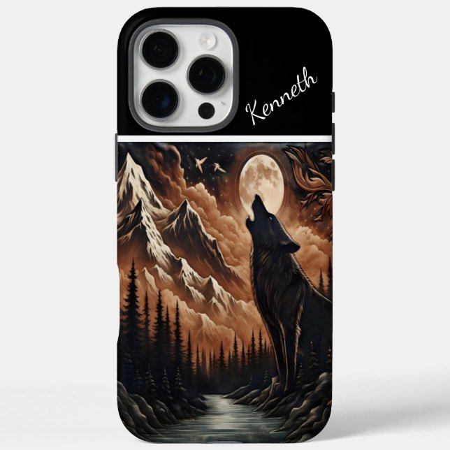 Wolf's Moonlight Serenade Case-Mate iPhone Case (Back)