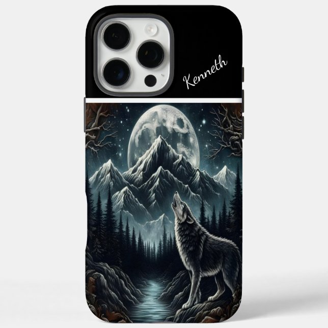 Wolf's Moonlight Serenade Case-Mate iPhone Case (Back)