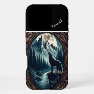 Wolf's Moonlit Howl iPhone 16 Pro Max Case