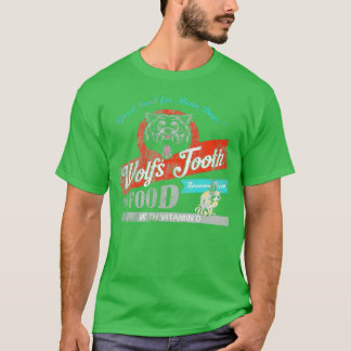 Wolfs Tooth Dog Food Distressed s ONeck T-Shirt