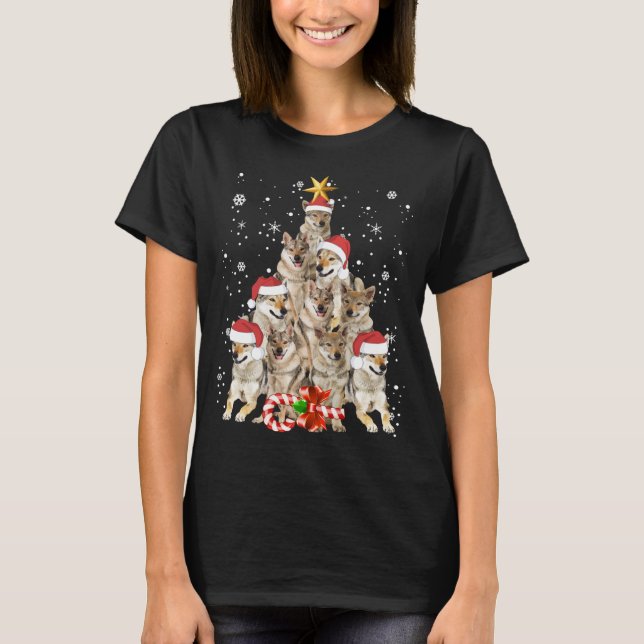Wolfs Tree Christmas Sweater Xmas Pet Animal Wolf  (Front)